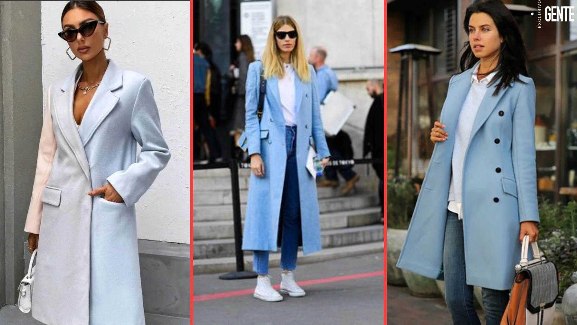 El celeste pastel, un tono que pisa fuerte este otoño - invierno 2024. 