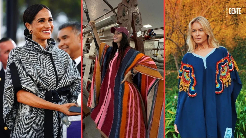 Meghan Markle, Zaira Nara y Valeria Mazza con tres estilos muy distintos de ponchos.