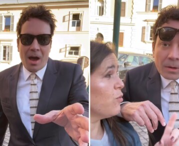 Malena Guinzburg le pidió un saludo a Jimmy Fallon en el Vaticano y el final fue desopilante