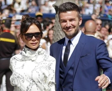 Victoria y David Beckham