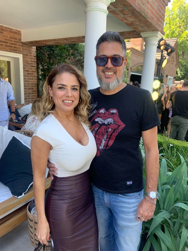 Marina y Rolando en el cumpleaños de Yanina.