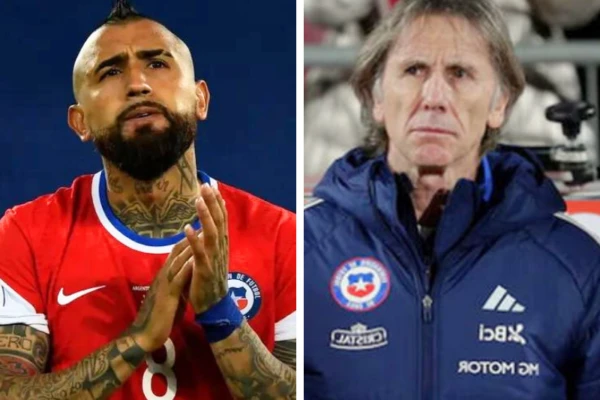 Arturo Vidal y Ricardo Gareca