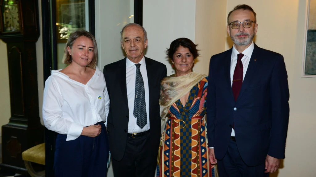 Klymenko Yurii y Ludovice, los embajadores de Ucrania y Portual