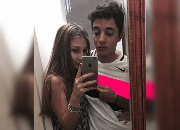 Una de las últimas fotos juntos de Nahir y Fernando.