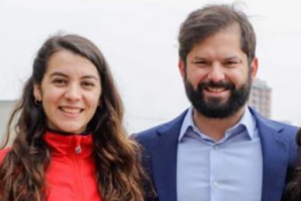 Paula Carrasco y Gabriel Boric