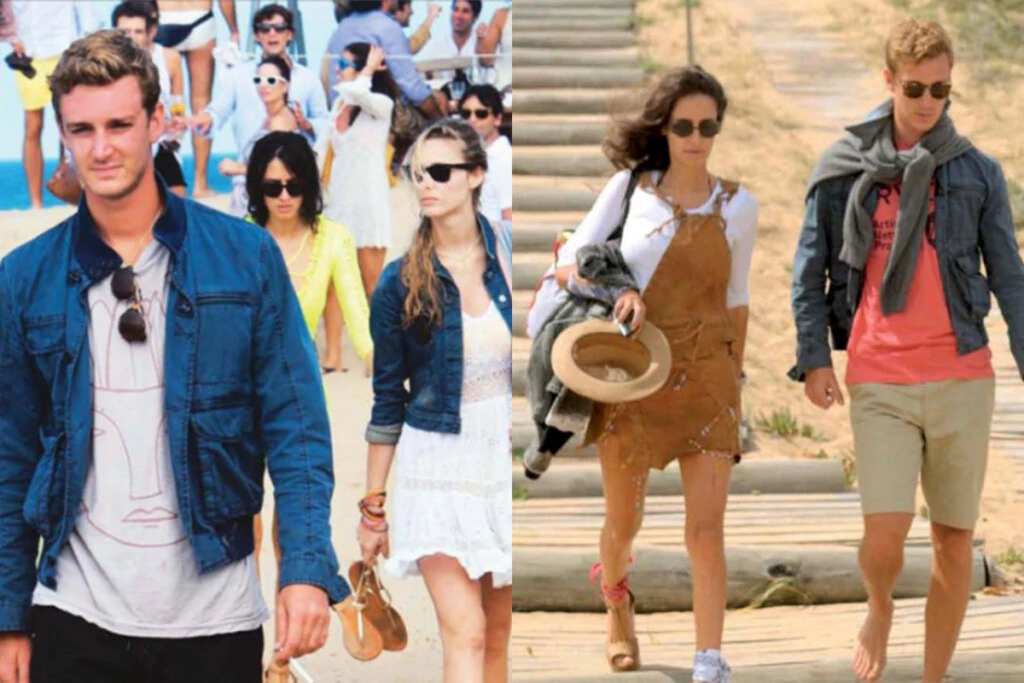 Concepción Blaquier junto a Pierre Casiraghi y Beatrice Borromeo