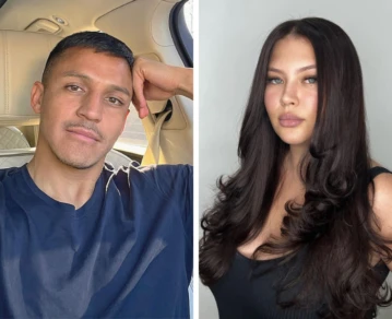 Alexis Sánchez y Michelle Carvalho