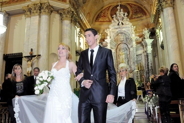 La boda de Ángel di María y Jorgelina Cardoso.