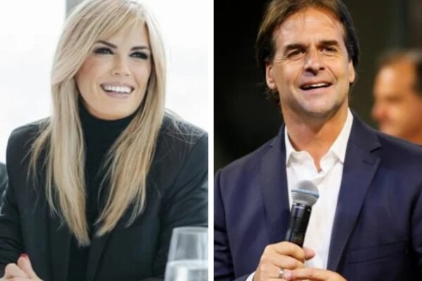 Viviana Canossa y Luis Lacalle Pou