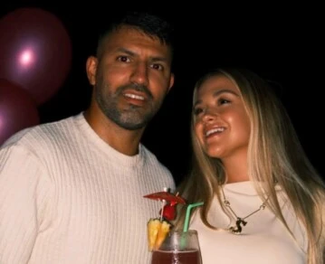 Sofi Calzetti y el Kun Agüero