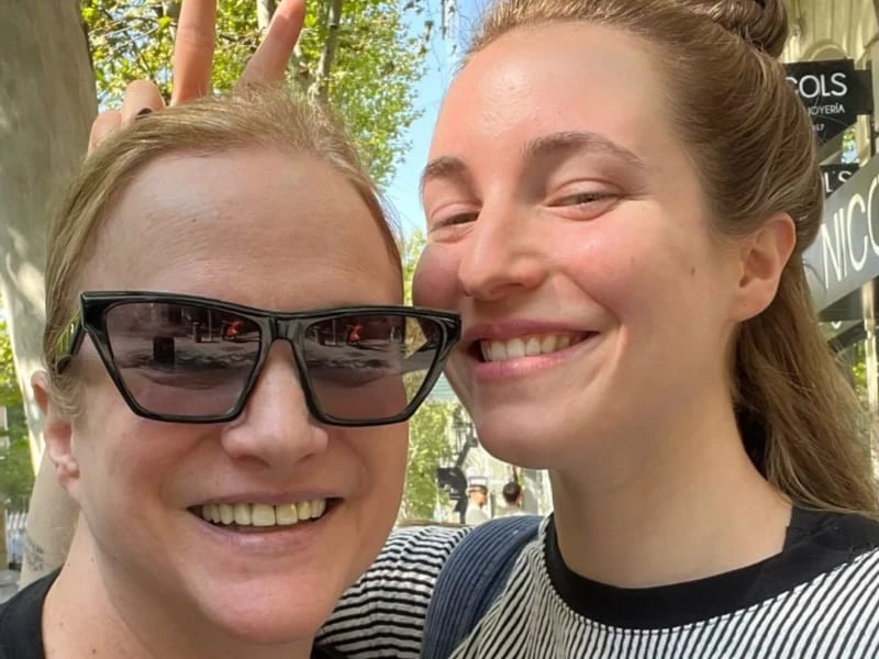 Lucía Galán y su hija Rocío a Madrid