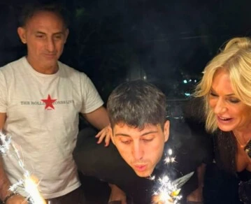 Diego Latorre en su cumpleaños