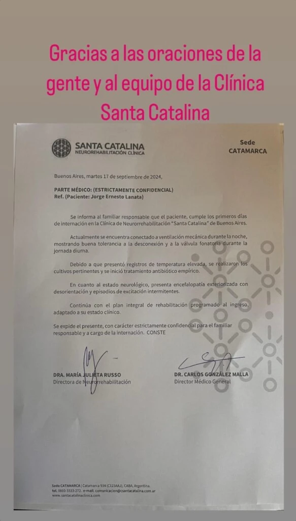 Nuevo parte médico de Jorge Lanata