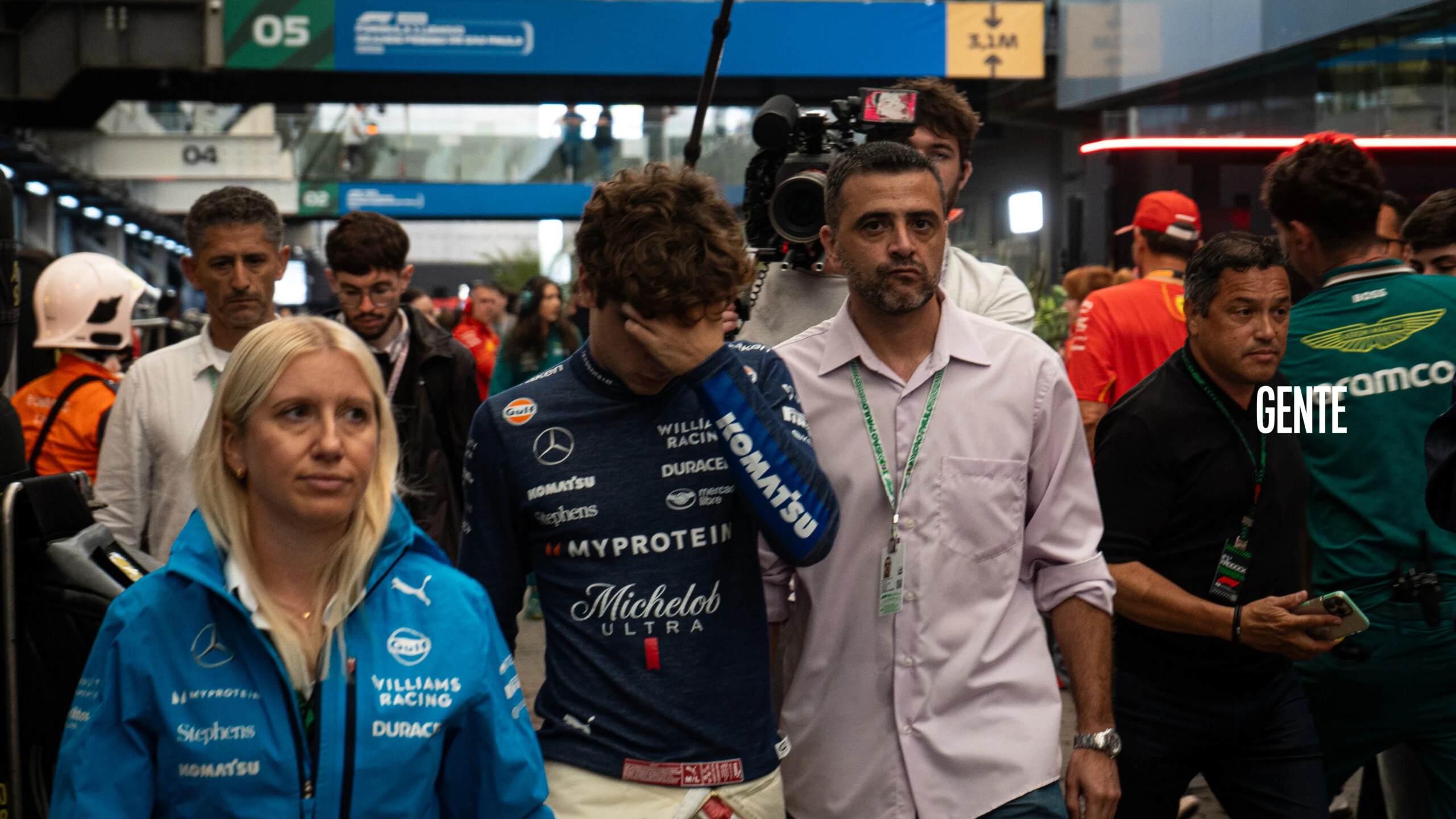 Así se pudo ver a Franco Colapinto tras el accidente.