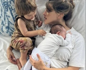 Calu Rivero y sus hijos