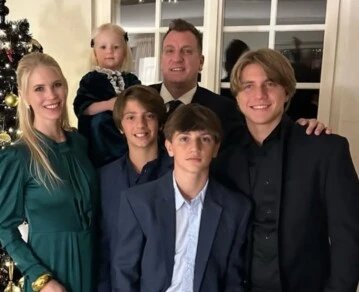 Maxi López y la Navidad con sus hijos