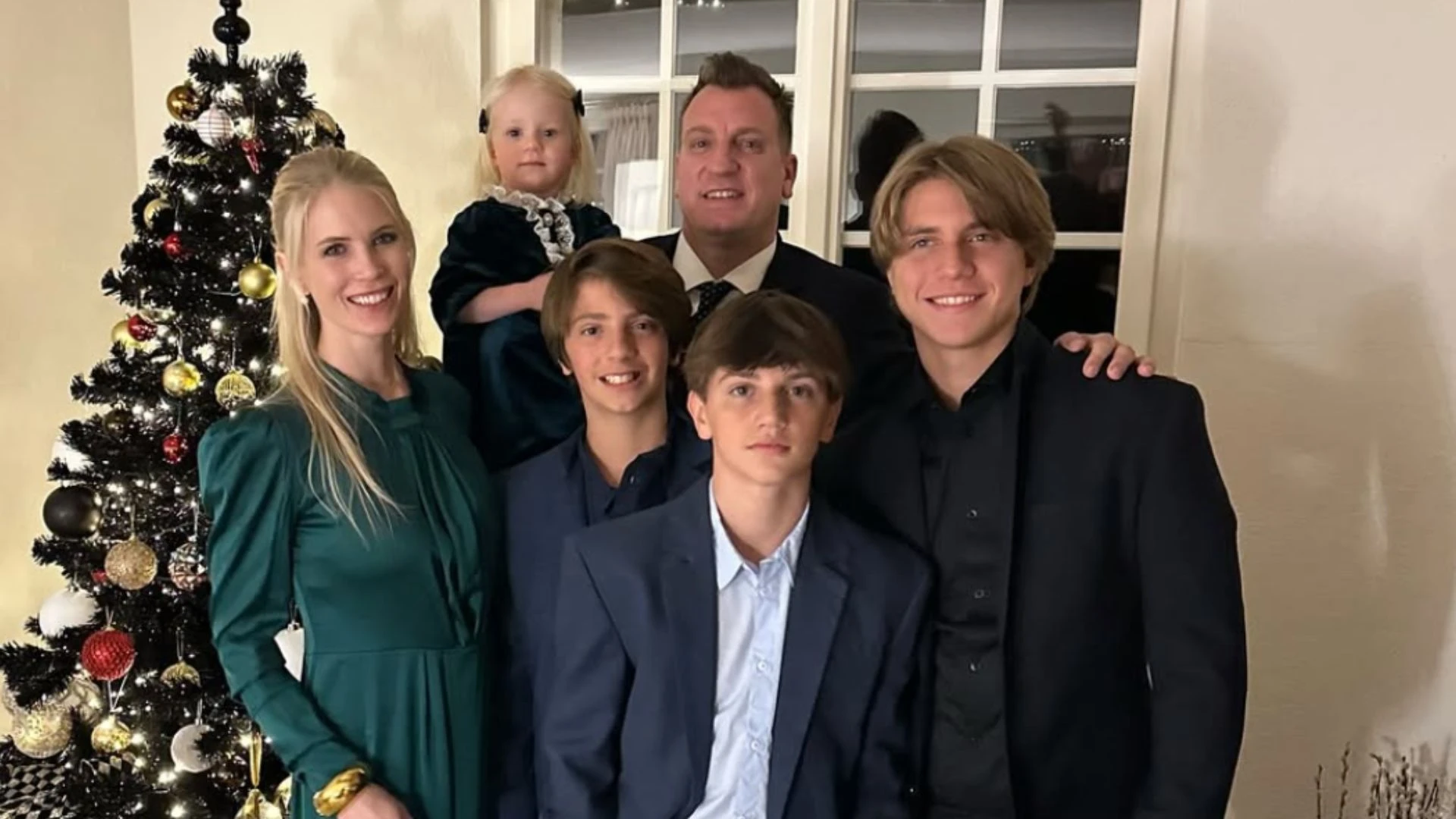 Maxi López y la Navidad con sus hijos