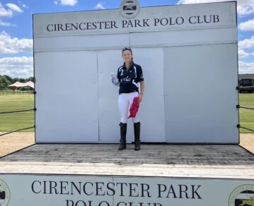 Chiara en junio de este año en el Cirencester Park Polo Club de Inglaterra.