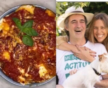 Esteban Bullrich cocina con su mujer Berenjenas a la parmigiana