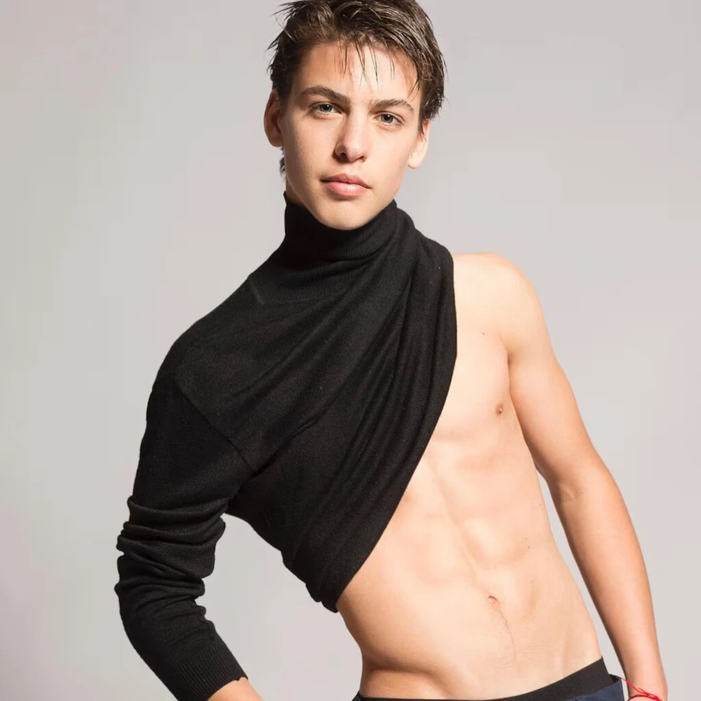 Benicio Gravier posó como modelo.