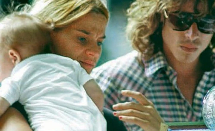 Leticia Brédice y Juan Pablo Sanguinetti con Indio de bebé.