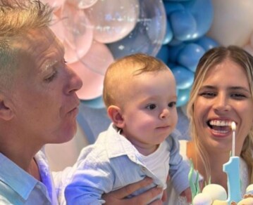 Todas las fotos del primer cumpleaños y bautismo de Beltrán, el hijo de Alejandro Fantino y Coni Mosqueira