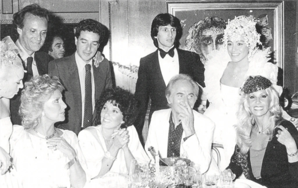 Miguel Romano con Mirtha Legrand, la Borges, Jorge Barreiro y Susana