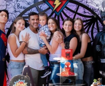 Las fotos del mega festejo de cumpleaños de Luca Cubero: temática de superhéroes, inflables y pelotero