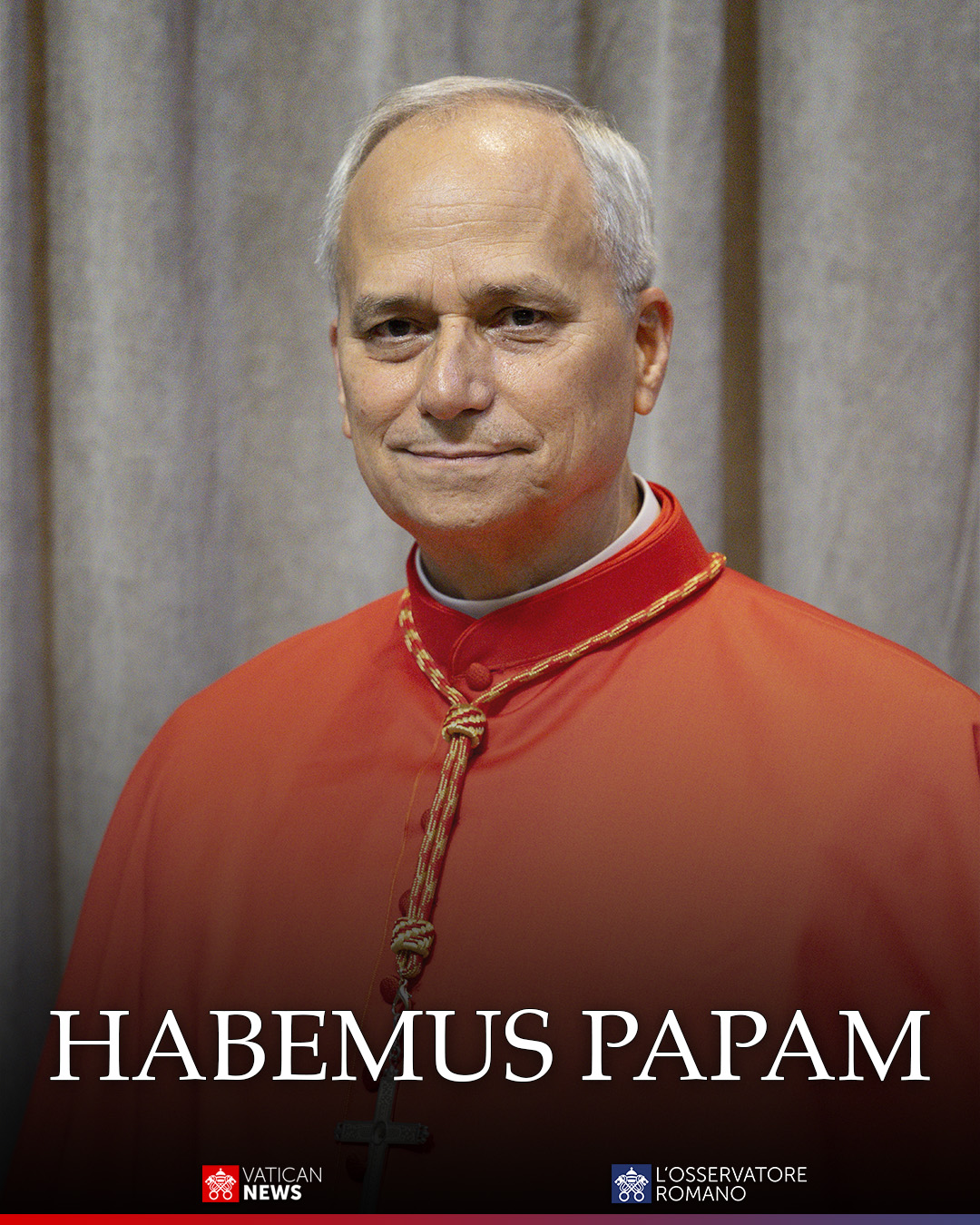 La imagen oficial del nuevo Papa.
