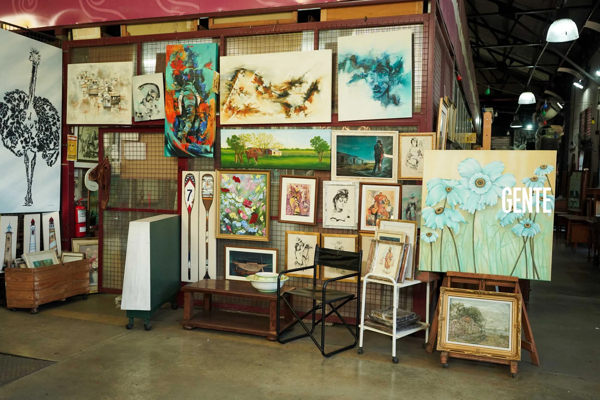 Arte en el Mercado de Pulgas.