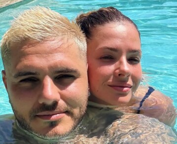 Mauro Icardi presumió a la China Suárez con románticas fotos desde la pileta: "Una diosa de otro universo"