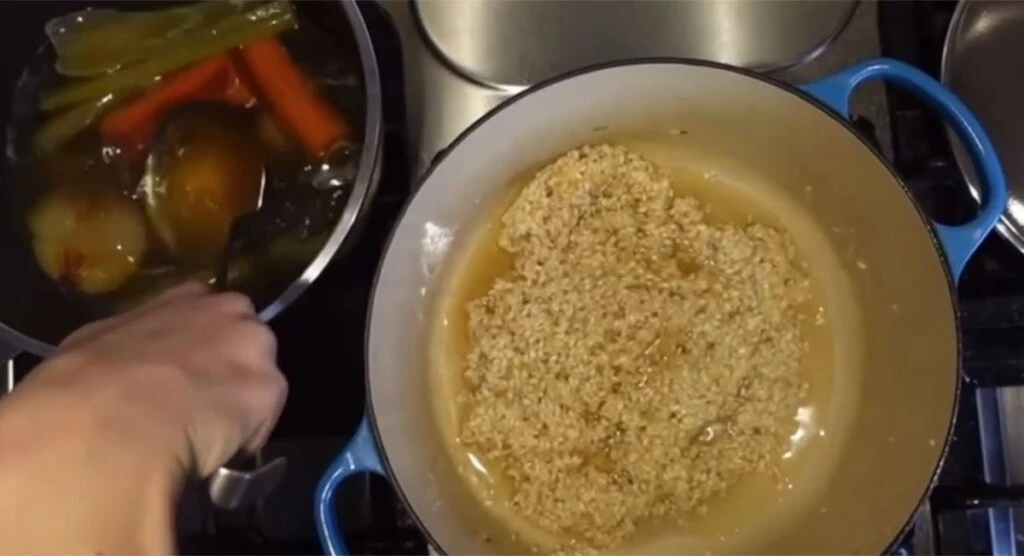 Esteban Bullrich y su hija Sol preparan Risotto de nuez