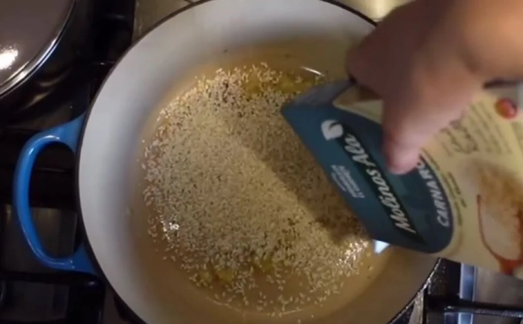 Esteban Bullrich y su hija Sol preparan Risotto de nuez