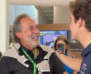 Guillermo Francella habló tras su encuentro viral con Franco Colapinto: "Es un nene educado"