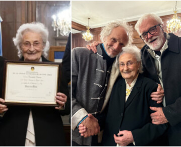 El inolvidable homenaje a Mariana Biró, la hija del gran inventor: rodeada de alumnos y emocionada por Boy Olmi, fue declarada Personalidad Destacada de la Educación