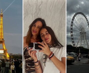 En fotos, los especiales días de Vero Lozano y su hija Antonia en París: Torre Eiffel, recorrido por la ciudad y helados