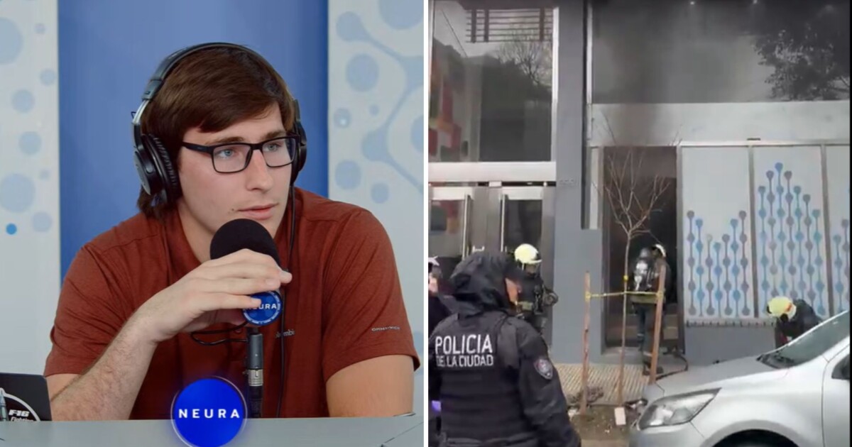 “Sacá, sacá”: el momento exacto en que por un incendio se cortó en vivo ...