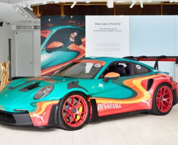 Dua Lipa crea un Porsche único y lo subasta por una causa que emociona