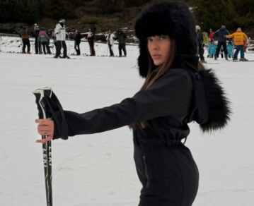 Sofi Gonet en Bariloche: dos looks de impacto con impronta de lujo y espíritu aventurero