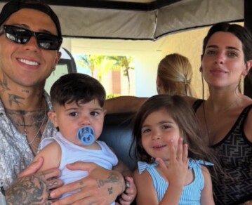 Las mejores fotos de las paradisíacas vacaciones familiares de Enzo Fernández y Valentina Cervantes en México