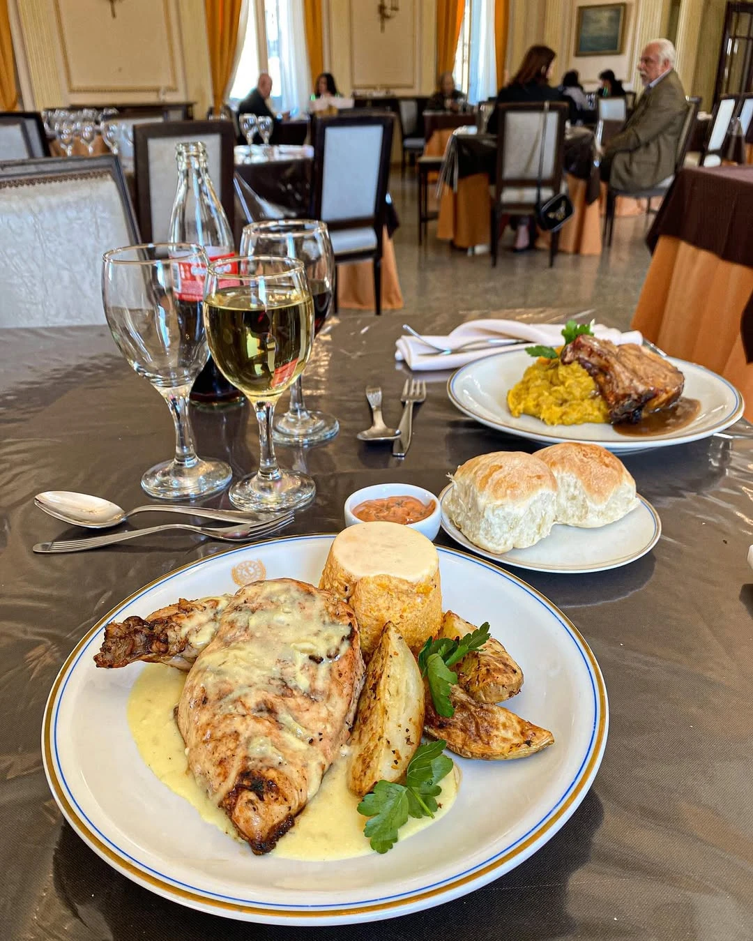 Así es uno de los platos del almuerzo del restaurante del Centro Naval.