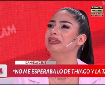 El llanto desconsolado de Daniela Celis en vivo tras enterarse que Thiago Medina tuvo un romance con otra ex Gran Hermano