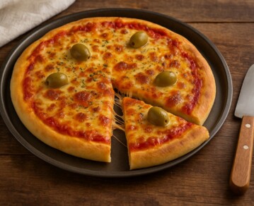 Pizza con masa exprés: lista en 20 minutos y sin levado