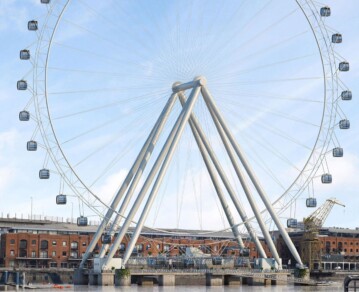 Rueda de Buenos Aires: cómo será la mega vuelta al mundo de 88 metros que se construirá en Puerto Madero