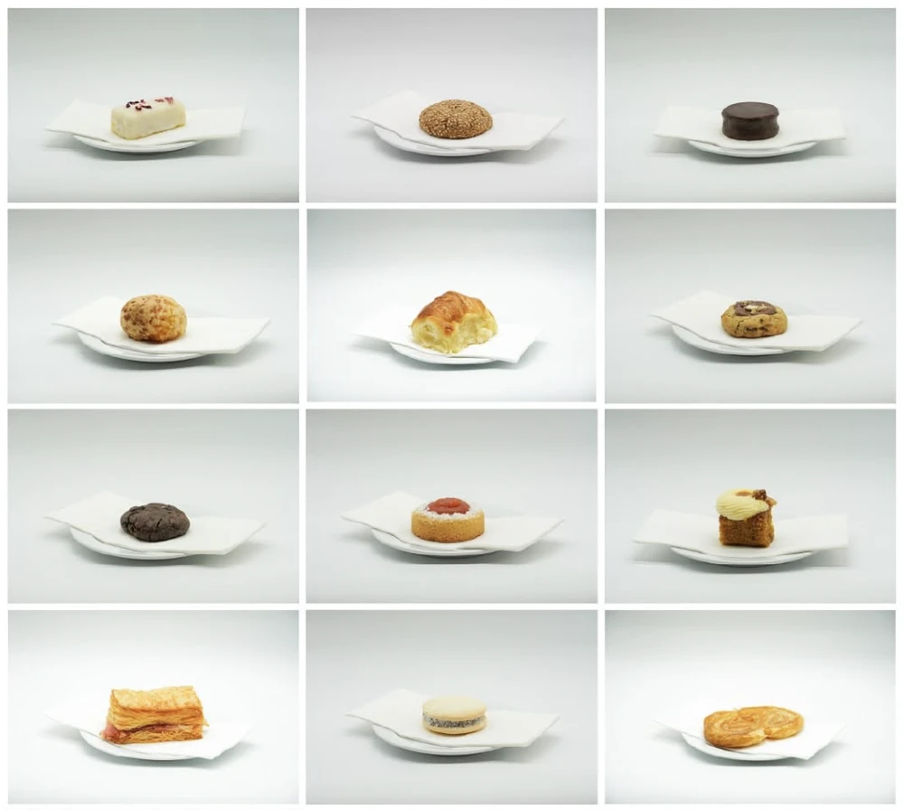 Algunos de los productos dulces que ofrecen en el menú. 