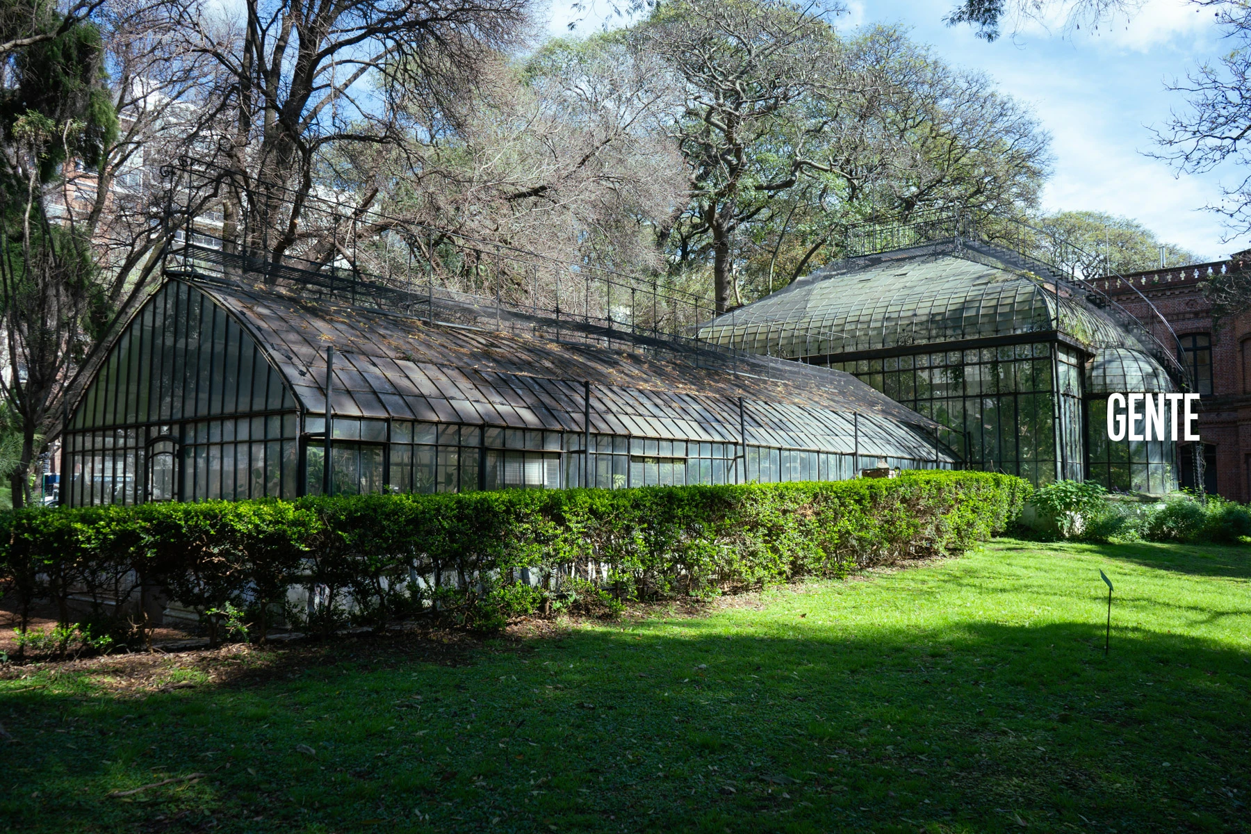 El famoso invernáculo del Jardín Botánico.