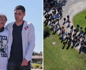 Las fotos del entierro de Brenda y Morena, víctimas del triple femicidio en Florencio Varela