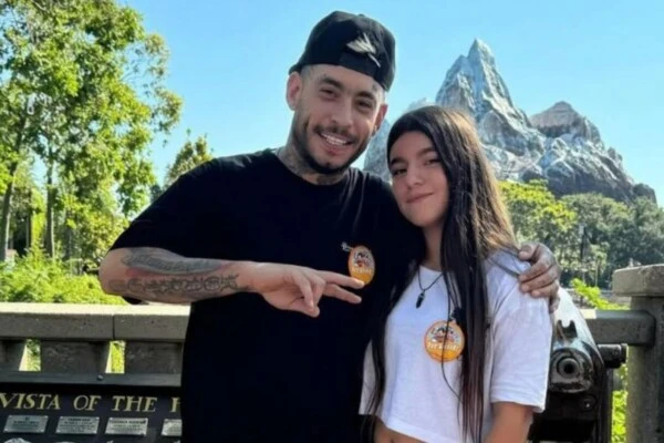 Ulises Bueno y su hija Alma