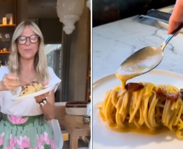 Claudia Fontán reveló cómo prepara el auténtico spaghetti a la carbonara en casa