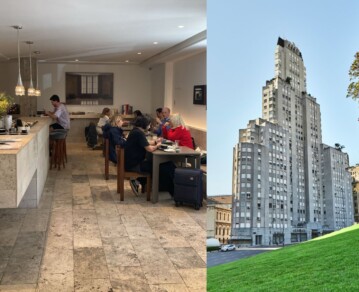 Cómo es el "café oculto" dentro del legendario edificio Kavanagh y cuánto sale su moderno "menú argentino"